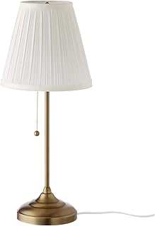 Lampe de table, laiton, blanc. DIAYTAR COTE D'IVOIRE est la destination idéale pour les acheteurs en ligne qui recherchent des produits de qualité à des prix abordables. Avec plus de 300000 références de produits, elle offre une grande variété de choix pour répondre à tous les besoins de ses clients. La boutique en ligne garantit également une expérience d'achat en ligne facile et sécurisée.
