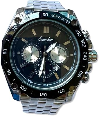 Montres à quartz en acier inoxydable résistantes à l'eau pour hommes