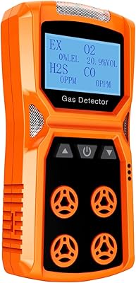 Détecteur de gaz 4 moniteurs de gaz h2s o2 co lel avec vibration