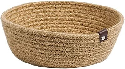 Panier de rangement en coton et lin panier pratique en corde avec conception