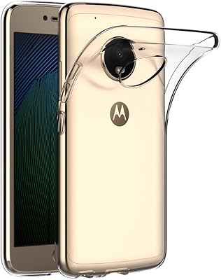Coque pour motorola moto g5 plus (5,2 pouces) maijin coque arrière transparente