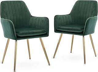 Mahmayi five stars furniture chaise de salle à manger en velours, fauteuil moderne