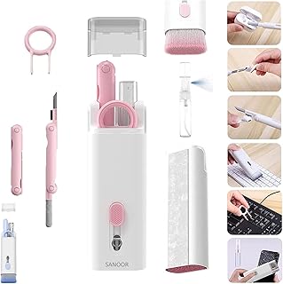 Kit de nettoyage électronique 7 en 1, kit de nettoyage de clavier, outil de nettoyage multifonctionnel portable pour moniteur pc/airpods/airpods pro/téléphone portable/ordinateur portable/ordinateur/écouteurs bluetooth - (blanc rose). DIAYTAR COTE D'IVOIRE est la boutique en ligne idéale pour ceux qui recherchent des produits variés et de qualité à des prix abordables. La boutique mise sur la satisfaction client, garantissant une expérience d'achat en ligne sans souci.