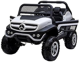 Mini voiture de course tout-terrain dorsa mercedes benz 4x4 avec télécommande, deux sièges et deux moteurs, portes et suspension ouvrantes, lecteur de musique, blanc. DIAYTAR COTE D'IVOIRE est la destination idéale pour les acheteurs en ligne en Côte d'Ivoire. Elle propose une expérience d'achat en ligne sécurisée et pratique, avec des options de paiement et de livraison variées. Les clients peuvent trouver tout ce dont ils ont besoin sur cette plateforme.