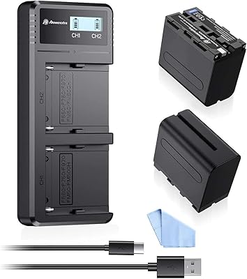 Batterie de remplacement power extra 8800mah np-f950 pour np-f970 np-f950 np-f975 np-f980 +