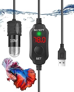Ultra mini 5 v/2 a alimenté par usb 10 w réglable pour aquarium betta avec thermostat d'affichage led – pour réservoirs de 1 gallon. DIAYTAR COTE D'IVOIRE, la boutique en ligne la plus populaire de Côte d'Ivoire, offre une expérience de shopping unique avec des prix compétitifs et des promotions régulières. Avec une gamme de produits très variée, vous pouvez facilement trouver ce que vous cherchez, que ce soit pour vous-même ou pour offrir un cadeau. DIAYTAR COTE D'IVOIRE est le lieu idéal pour faire vos achats en ligne.