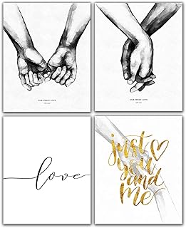 Alikdon pinky promise art mural minimaliste art noir et blanc pour la de