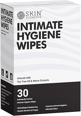 Lingettes d'hygiène intime au ph équilibré skin elements avec de l'huile d'arbre à