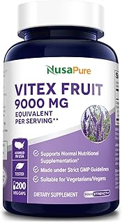 Extrait de canneberge nosapur vitex 20:1, 9000 mg - 200 capsules végétariennes