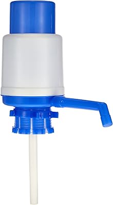 Pompe à eau potable manuelle hi-0334 - blanc/bleu