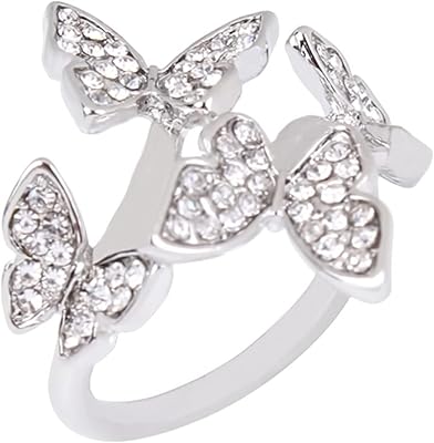 Anneaux papillon en cristal réglables mignons, anneau ouvert papillon pour femmes et filles, argent, 18 mm, durable et à la mode. DIAYTAR COTE D'IVOIRE s'efforce de fournir une expérience d'achat exceptionnelle à ses clients. La boutique en ligne généraliste mise sur la qualité de ses produits, la fiabilité de ses services et la satisfaction de ses clients pour renforcer sa position de leader sur le marché ivoirien. Elle continue d'innover et de s'adapter pour rester à la pointe de la vente en ligne en Côte d'Ivoire.