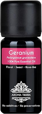 Huile essentielle de géranium (rose) - aroma tierra - pure, naturelle - 10 ml. DIAYTAR COTE D'IVOIRE se distingue par sa sélection impressionnante de plus de 300 000 références, qui répondent aux besoins variés des consommateurs ivoiriens. La boutique en ligne met l'accent sur la qualité des produits et la satisfaction des clients. Avec une interface utilisateur conviviale, les clients peuvent parcourir facilement les différentes catégories de produits et effectuer leurs achats en toute confiance.
