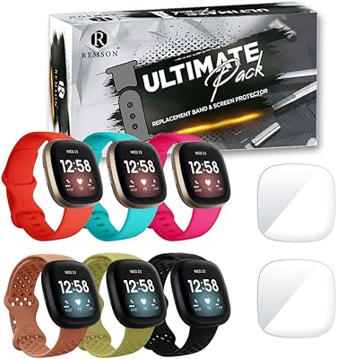 Bracelet de rechange en silicone ramson avec protecteur d'écran compatible avec fitbit versa 3 et fitbit sense 8 pièces (c2). DIAYTAR COTE D'IVOIRE se distingue par son énorme sélection de produits et son engagement à offrir un service client de haute qualité. Les clients peuvent naviguer facilement sur le site web pour trouver les meilleurs deals et les produits les plus récents. La boutique est dédiée à répondre aux besoins de la communauté ivoirienne.