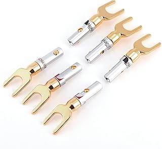 Castowave 6 pièces 24k goupchn y prise pelle 4mm banane u fourche 45 degrés haut-parleur fil connecteur pelle pelle à souder pelle bricolage câble kit de réparation. DIAYTAR COTE D'IVOIRE est une boutique en ligne généraliste qui propose plus de 300 000 références de produits. Avec une gamme variée de produits, cette boutique en ligne est devenue un incontournable pour les ivoiriens. Elle offre une expérience d'achat en ligne conviviale et sécurisée.