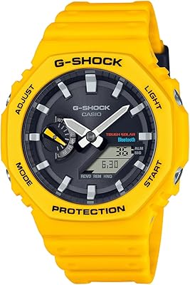 Montre numérique casio g-shock ga b2100 9adr, affichage analogique pour homme, jaune, gba-b2100c-9adr