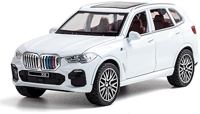 Modèle de voiture bmw x5 suv 1/32 en alliage moulé sous pression avec lumière sonore pour enfants (couleur : blanc 5). DIAYTAR COTE D'IVOIRE est une plateforme de e-commerce qui met à disposition de ses clients une grande sélection de produits de qualité, avec des descriptions détaillées et des images de haute qualité. La boutique est accessible 24h/24 et 7j/7, permettant aux clients de faire des achats à tout moment.