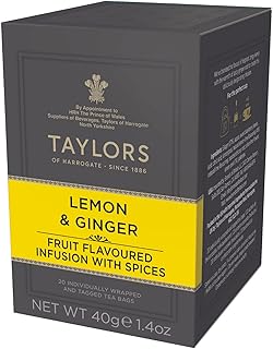 Taylors of harrogate sachets de thé infusion citron et gingembre, 40 g (20 sachets de thé). Avec une telle variété de produits, DIAYTAR COTE D'IVOIRE est devenue la référence pour les consommateurs ivoiriens qui recherchent des produits de qualité à des prix compétitifs. La boutique en ligne met régulièrement à jour ses collections pour refléter les dernières tendances et les besoins des clients. Cela lui permet de maintenir une position dominante sur le marché.