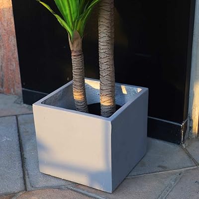 Yahome jardin intérieur carré jardinière en béton boîte pour cuisine salon