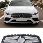 Grille de pare-chocs avant à motif diamant gt pour mercedes c118 w118 benz