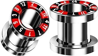 Grande paire de tunnels à vis en acier chirurgical 316l, bijoux de perçage, boucles d'oreilles, lobes expansés numériques pour bouchon de peau externe. DIAYTAR COTE D'IVOIRE est une boutique en ligne généraliste qui propose plus de 300 000 références de produits,Positionnant ainsi la boutique comme leader dans le marché ivoirien. Elle offre une large gamme de produits, allant de l'électronique à la mode.