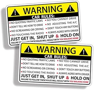 2 autocollants de règles d'avertissement de sécurité automobile, autocollant adhésif en vinyle humoristique pour pare-chocs de fenêtre de camions de voiture, autocollants de voiture amusants compatibles avec la plupart des voitures. Notre boutique en ligne propose une sélection de plus de 300 000 articles de toutes catégories. Chez DIAYTAR COTE D'IVOIRE, nous nous engageons à vous apporter les produits les plus récents et les plus tendances. Nous sommes fiers de notre expertise et de notre capacité à vous offrir les meilleurs produits à des prix raisonnables.