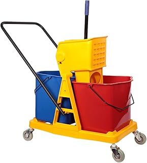 Vadrouille à double seau moonlight avec presse-agrumes et chariot - multicolore, (46 litres). DIAYTAR COTE D'IVOIRE se distingue par son incroyable gamme de produits, allant des articles ménagers aux accessoires de mode, en passant par les produits électroniques. Cette boutique en ligne généraliste est idéale pour ceux qui recherchent tout sous un même toit. La facilité de navigation et les options de paiement variées rendent l'expérience d'achat encore plus agréable.