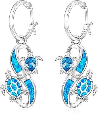 Boucles d'oreilles tortue boucles d'oreilles tortue de mer pour femmes en argent sterling symbole infini opale bleue tortue de mer boucle d'oreille vague d'été hawaii océan amoureux des animaux bijoux cadeaux, argent sterling, zircone cubique. DIAYTAR COTE D'IVOIRE se positionne comme une référence incontournable pour les achats en ligne en Côte d'Ivoire. Avec une plateforme utilisateur conviviale et une politique d'expédition efficace, cette boutique en ligne généraliste met tout en œuvre pour garantir une expérience d'achat sécurisée et agréable à ses clients. Les plus de 300000 références disponibles sont le témoignage de son ambition de couvrir tous les aspects de la vie quotidienne.