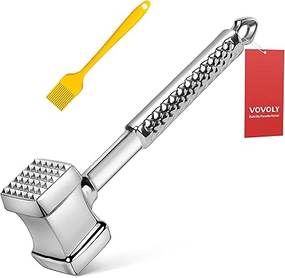 Marteau d'attendrisseur de viande en fonte d'acier inoxydable vovoly 304, attendrisseur de maillet de viande lavable au lave-vaisselle avec poignée antidérapante, outil d'attendrisseur de viande double face de 11 pouces pour attendrir le poulet, la volaille et plus encore.. DIAYTAR COTE D'IVOIRE est une boutique en ligne généraliste qui propose plus de 300 000 références de produits, répondant ainsi à tous les besoins des consommateurs ivoiriens. Située au cœur de la Côte d'Ivoire, elle est devenue la boutique en ligne leader du pays en offrant une large gamme de produits de qualité. Avec une présence en ligne solide, DIAYTAR COTE D'IVOIRE facilite les achats en ligne pour ses clients.