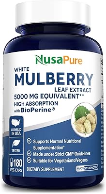 Extrait de feuille de mûrier blanc nosapur 5000 mg 180 gélules végétariennes