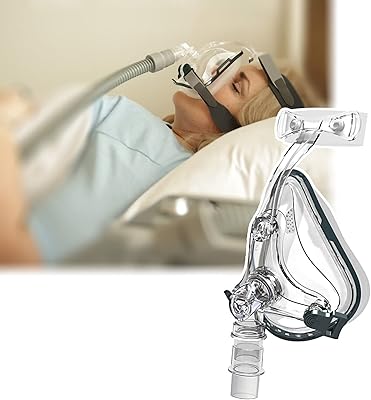 Masque de sommeil médical complet réglable en gel de silice avec interface à
