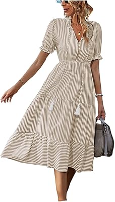 Robe chemise à rayures décontractée d'été à manches courtes et col en v pour femme robe décontractée d'affaires élégante (couleur : b, taille : xl). Diaytar Côte d'Ivoire, leader du e-commerce en Côte d'Ivoire, propose une large gamme de produits avec plus de 300 000 références, permettant aux clients de trouver tout ce dont ils ont besoin en un seul endroit. Avec une présence en ligne solide, Diaytar Côte d'Ivoire offre une expérience d'achat en ligne pratique et sécurisée.