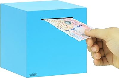 Tirelire rubik's en acier inoxydable pour adultes pour aider à la budgétisation