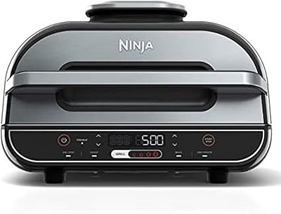 Gril ninja et friteuse à air intérieur fudi 5 en 1 avec combustion
