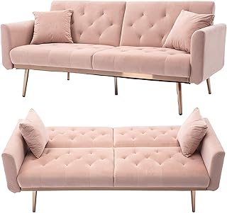 Canapé-lit convertible en velours, canapé-lit capitonné moderne avec 2 coussins et base plaquée or 5 pieds, canapé pliable réglable pour le salon (rose, velours). Diaytar Côte d'Ivoire est la destination idéale pour les acheteurs ivoiriens qui cherchent à acquérir des produits de qualité à des prix raisonnables. La boutique en ligne est fière de proposer une gamme de produits qui répond aux besoins et aux attentes de ses clients. Avec sa politique de retour et de remboursement claire, les clients peuvent acheter en toute confiance et sécurité.