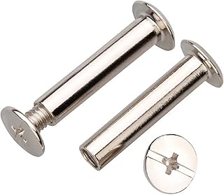 100pcs m5 reliure rivet vis ni plaqué mâle femelle reliure de livre après
