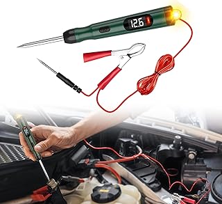 Lampe de test électrique automobile 12 v avec affichage led, testeur de continuité