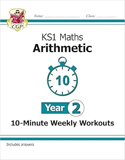 Entraînements hebdomadaires de 10 minutes de mathématiques ks1 : arithmétique - année 2