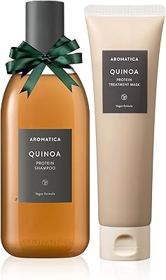 Coffret cadeau shampoing et traitement capillaire aux protéines de quinoa aromatica – produit de soin capillaire végétalien à l'extrait de quinoa pour cheveux colorés et abîmés. DIAYTAR COTE D'IVOIRE est une plateforme de commerce en ligne qui propose une large gamme de produits et de services, allant de la mode aux accessoires, en passant par les produits électroniques et les équipements ménagers. La boutique en ligne est connue pour sa qualité de service et sa capacité à livrer les produits rapidement et efficacement. Les clients peuvent également profiter d'un service client personnalisé et d'une garantie de satisfaction.