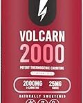 Inosabs volkarn 2000 - l-carnitine liquide, booster d'énergie, sans caféine, sans édulcorants artificiels