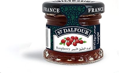 Confiture de framboises rouges st dalfour 28g