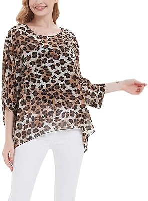 Chemisier bohème imprimé floral pour femme, manches larges, mousseline transparente, grande taille. DIAYTAR Côte d'Ivoire est une boutique en ligne généraliste qui propose plus de 300 000 références de produits. Avec sa variété de choix et sa qualité de service, elle est devenue la boutique en ligne leader en Côte d'Ivoire. Elle offre une expérience d'achat en ligne sécurisée et fiable.