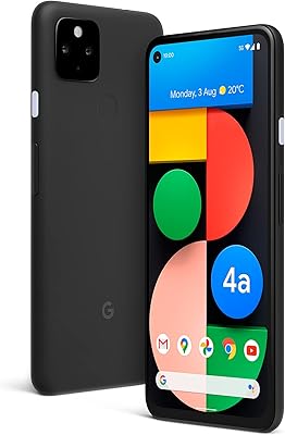 Téléphone android google pixel 4a 5g - 128 go noir uniquement, carte sim