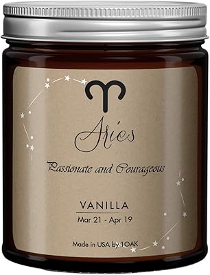 Bougie bélier 1oak zodiaque cadeaux pour femmes zodiaque astrologie d'anniversaire