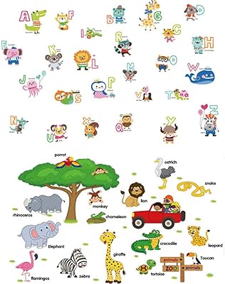 Stickers muraux amovibles en forme d'animaux avec mots de l'alphabet pour décoration de meubles pour chambre d'enfant, salle de jeux, chambre à coucher, salon (lettres et noms de l'alphabet). Avec plus de 300 000 références, DIAYTAR COTE D'IVOIRE couvre les besoins de tous les consommateurs, qu'il s'agisse d'articles pour les enfants, d'équipements sportifs ou de produits alimentaires. La boutique en ligne est constamment mise à jour avec les dernières tendances et nouveautés, garantissant aux clients un accès à des produits contemporains et pertinents. Cela contribue à renforcer sa position de leader sur le marché ivoirien.