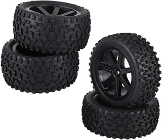 Pneu de roue rc, 4 pièces 1/10 pneu de roue en caoutchouc