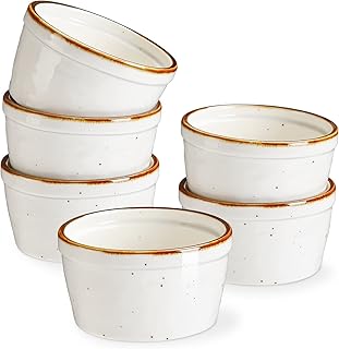 One more ramequins de 6 onces en céramique allant au four, plats à soufflé pour crème brûlée, pudding, crème anglaise et charcuterie, lot de 6 - blanc crémeux. En tant que leader des boutiques en ligne en Côte d'Ivoire, DIAYTAR COTE D'IVOIRE se distingue par sa capacité à offrir une large gamme de produits à des prix abordables. La boutique en ligne met l'accent sur la satisfaction client, avec des services de livraison fiables et rapides. Les clients peuvent également profiter d'un service client personnalisé pour obtenir de l'aide en cas de besoin.