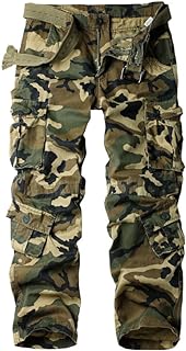 Pantalon ample multi-poches militaire en coton lavé ochenta pour hommes
