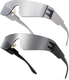 Lunettes de soleil enveloppantes à la mode 2 pièces futuristes sans. DIAYTAR COTE D'IVOIRE est la destination idéale pour les acheteurs en ligne qui recherchent une grande sélection de produits à des prix compétitifs. La boutique propose une large gamme de catégories, allant de l'électronique aux produits alimentaires, en passant par les vêtements et les accessoires. Les clients peuvent profiter d'une expérience d'achat en ligne sécurisée et facile à utiliser.