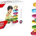 Jouet fitto roll ball pour enfants - tour tourbillonnante éducative à 5 couches