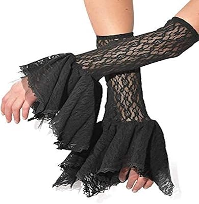 Gants en dentelle officiels de fête du jour des morts de rubie's 34292ns
